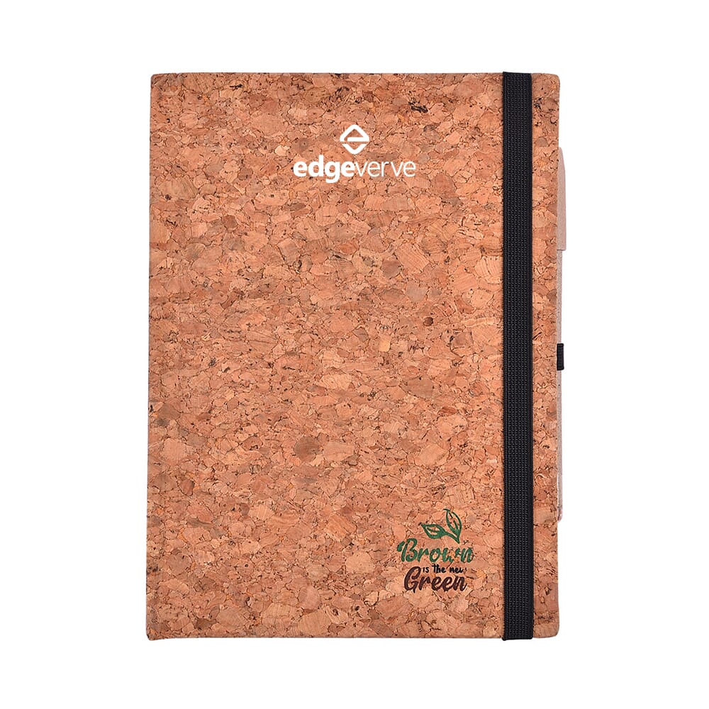 EcoKraft Eco Friendly Notebook- Natural Cork- A5- 210 Pages